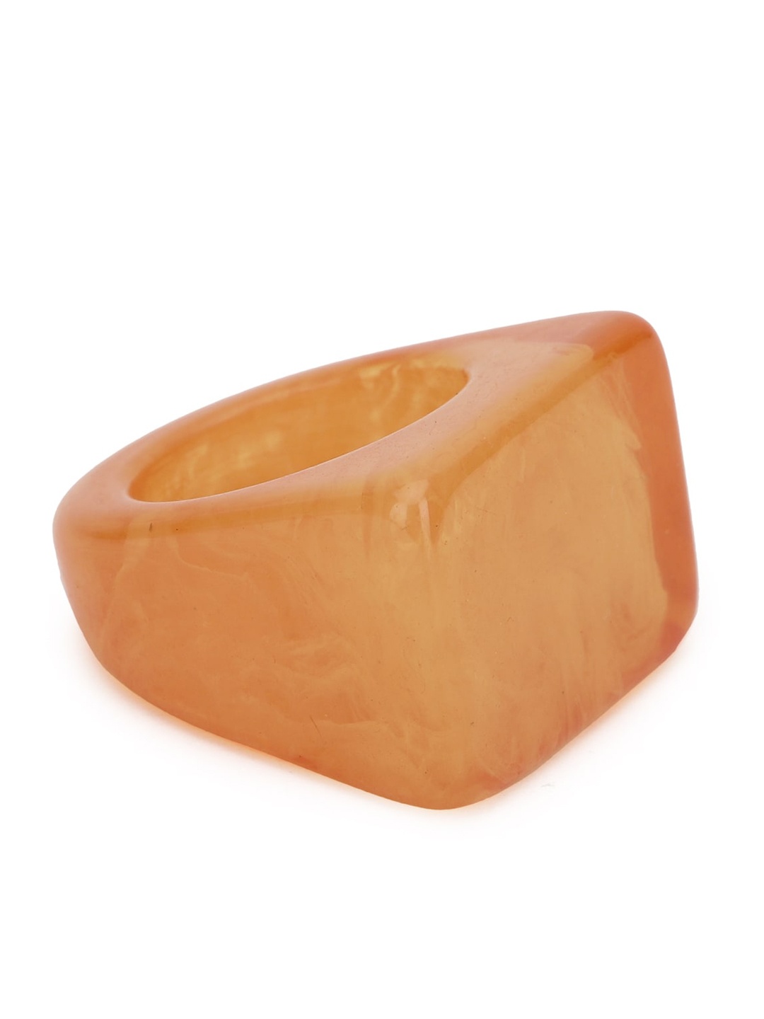 

FOREVER 21 Orange Patterned Resin Finger Ring