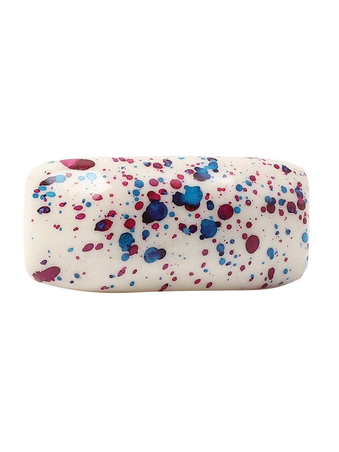 

FOREVER 21 White & Blue Patterned Resin Finger Ring