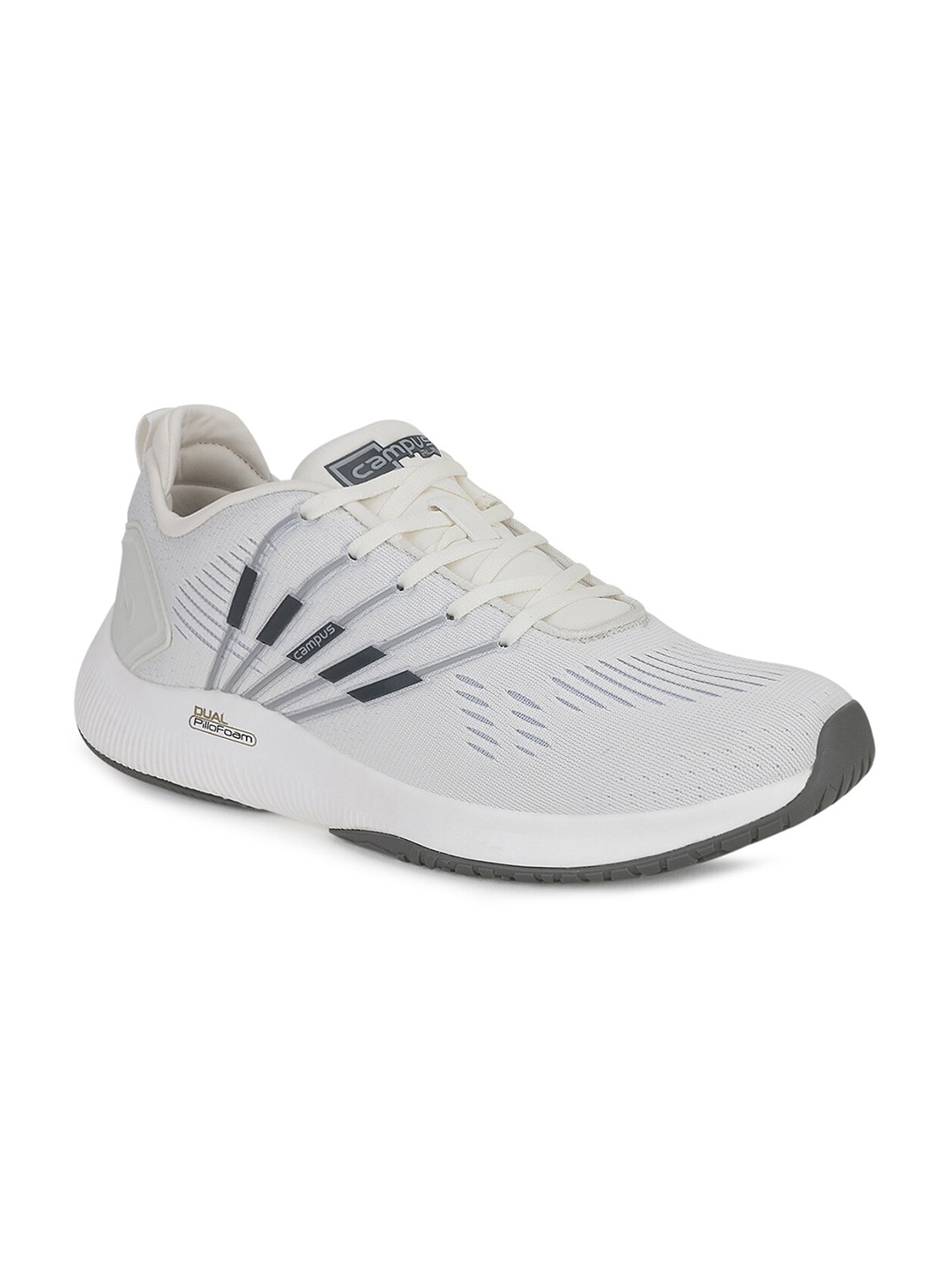 

Campus Men Off White Mesh Running Shoes