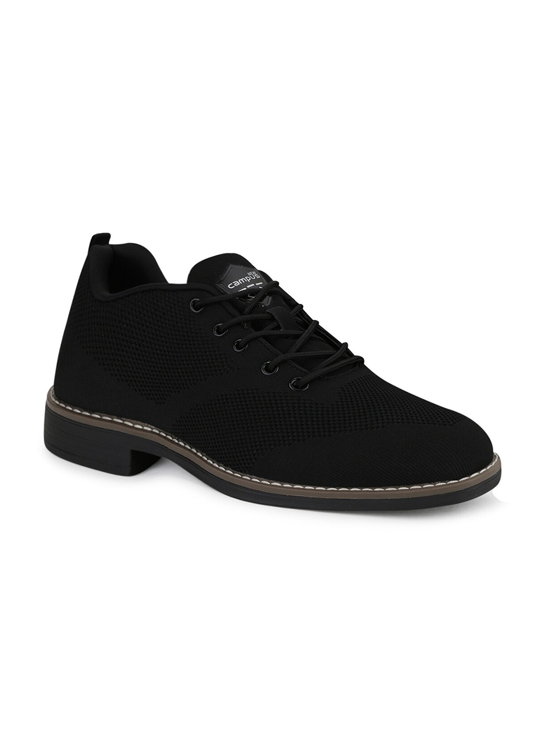 

Campus Men Black Mesh Running Shoes