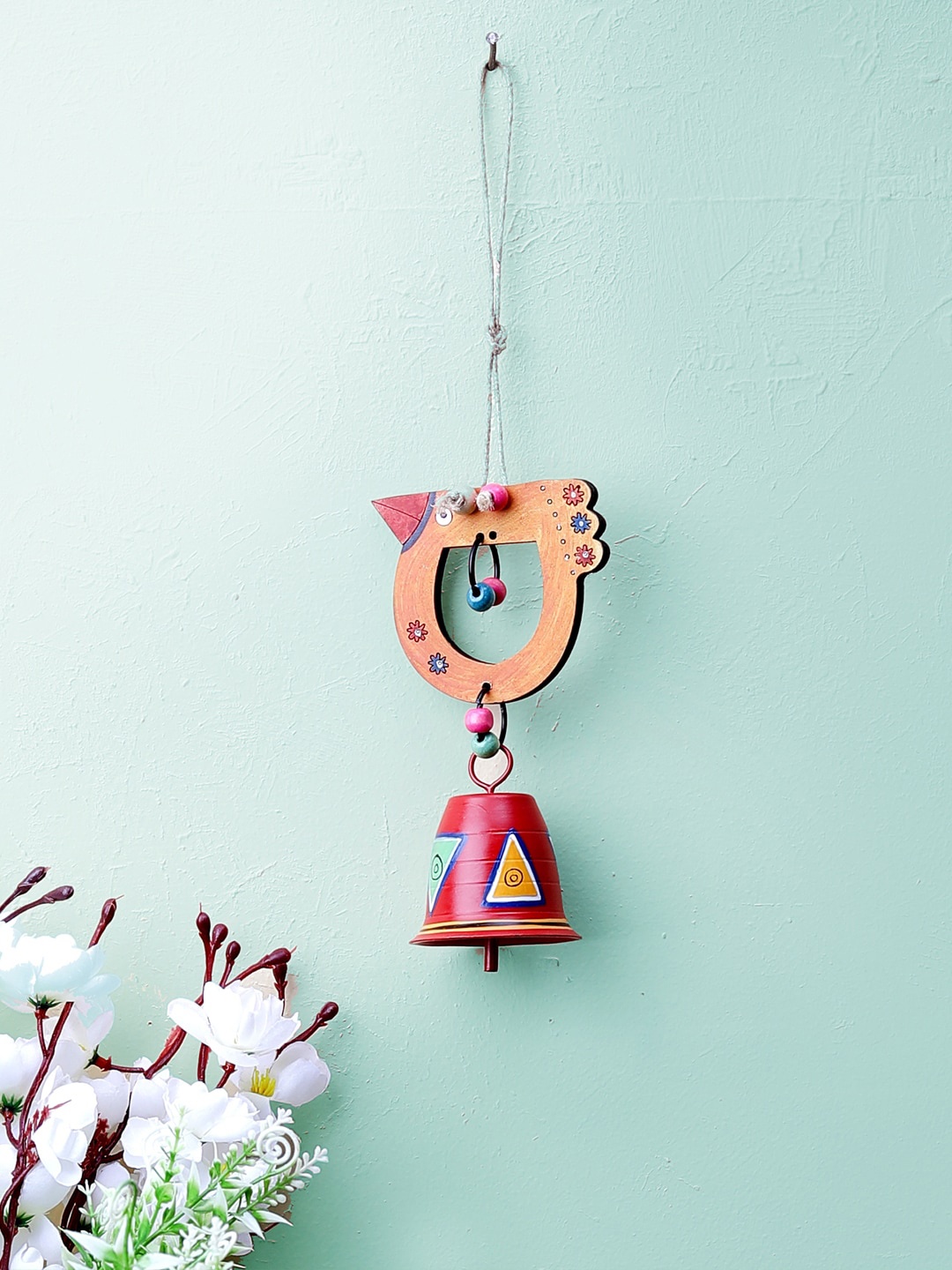 

VarEesha Orange Bird Wall Hanging Bell Wind chime