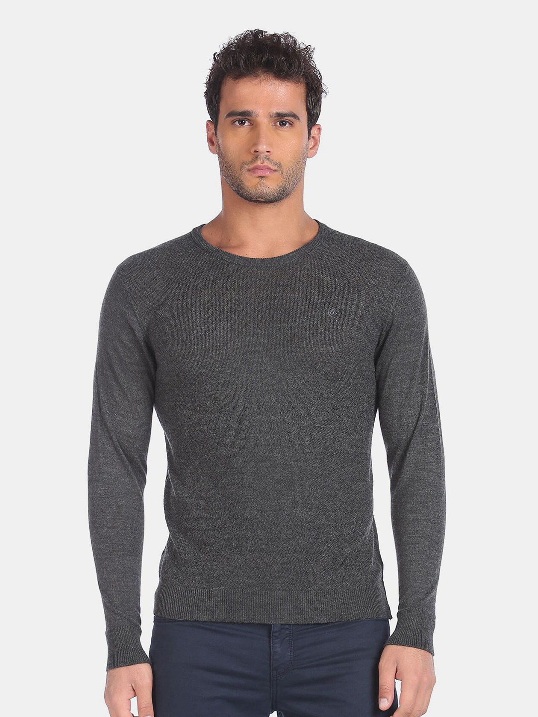 

Arrow Men Grey Pullover