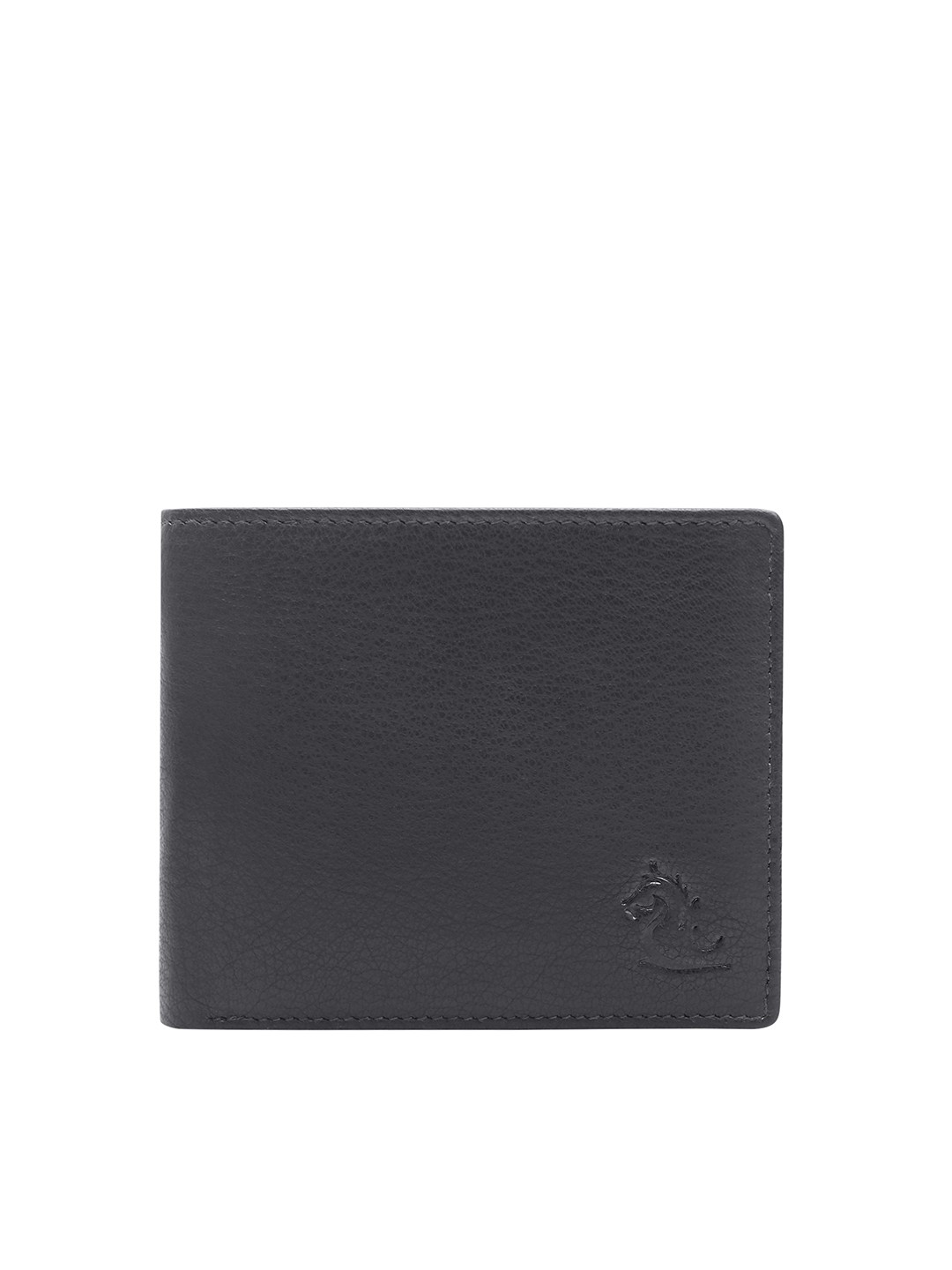 

Kara Men Black Leather Two Fold Wallet