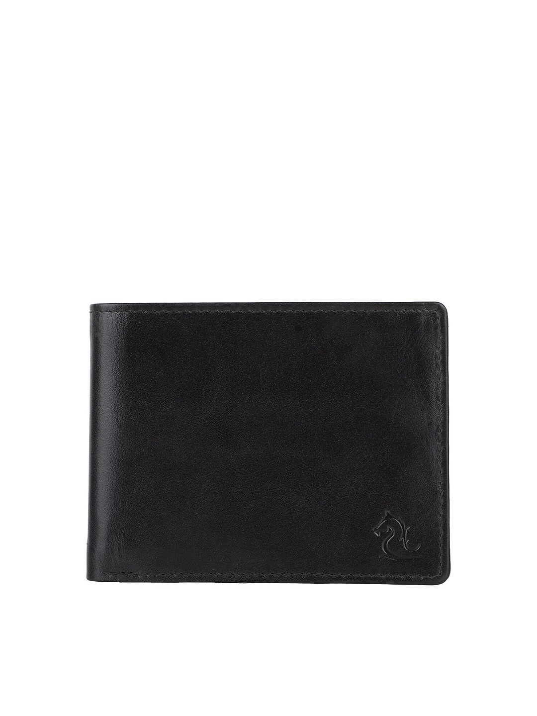 

Kara Men Black Leather Two Fold Wallet