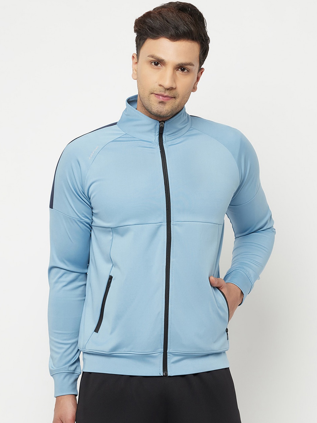 

Lotto Men Turquoise Blue Lightweight Sporty Jacket