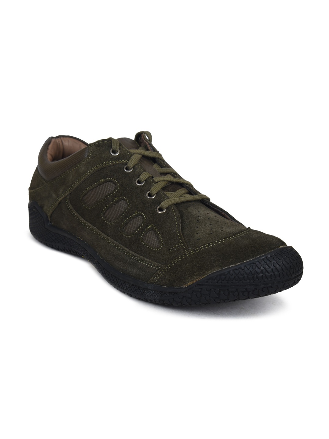 

Ajanta Men Green Suede Sneakers