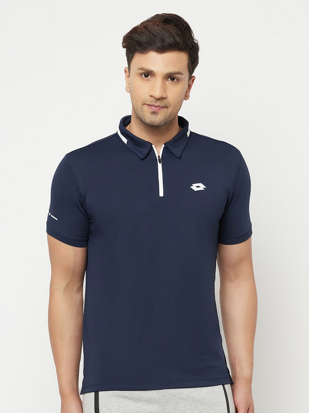 

Lotto Men Blue Polo Collar T-shirt