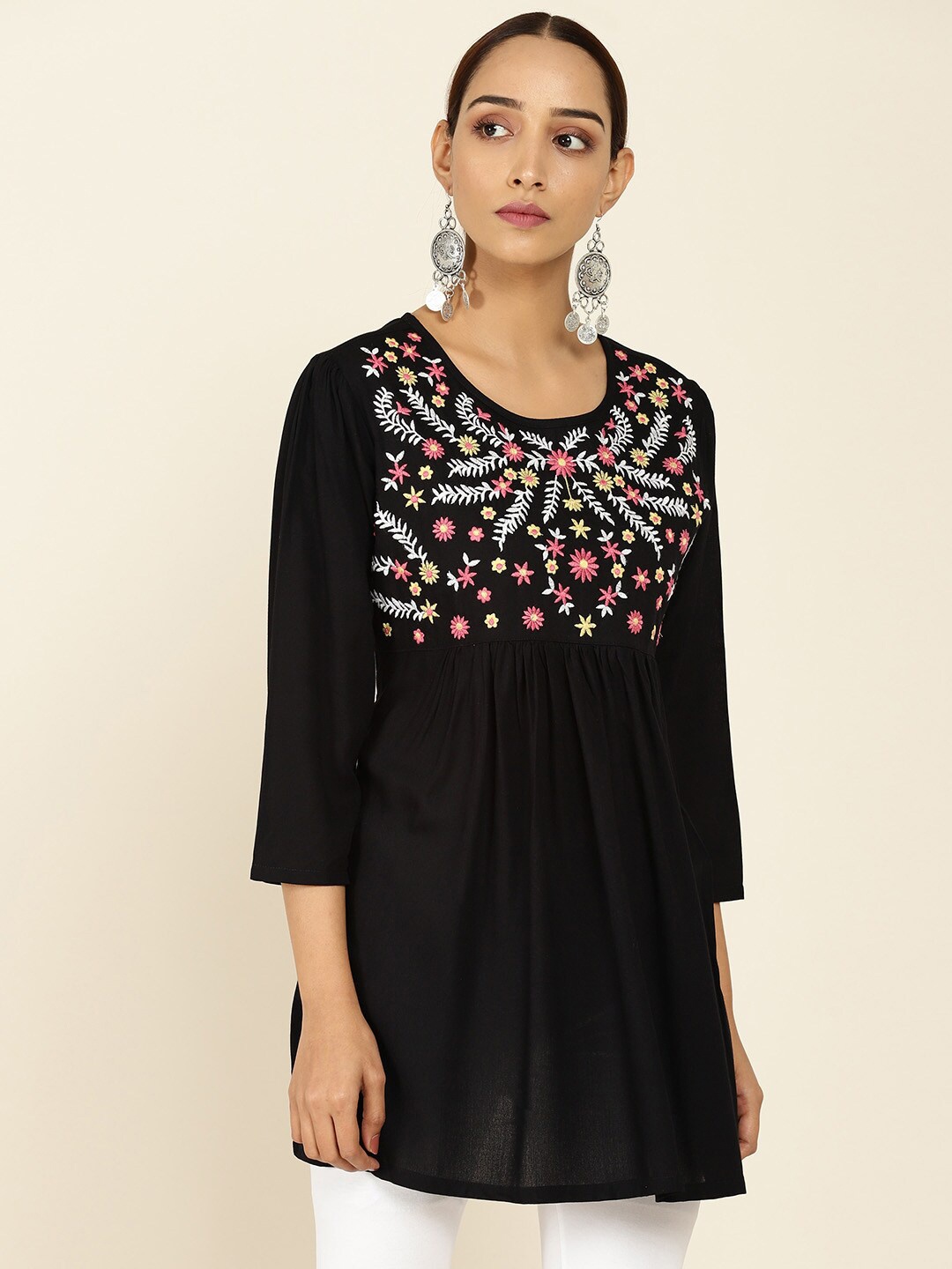 

Soch Black & White Embroidered Tunic