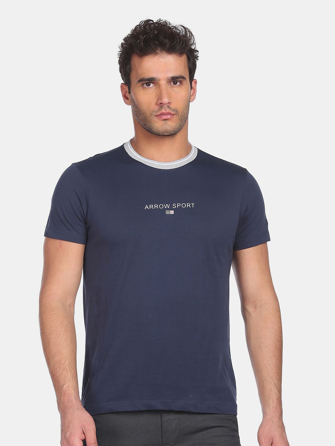 

Arrow Sport Men Blue T-shirt