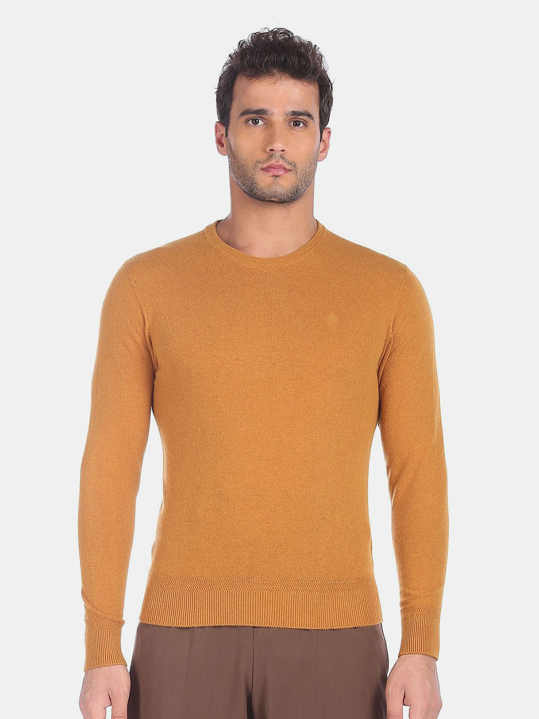 

Arrow Sport Men Yellow Pullover