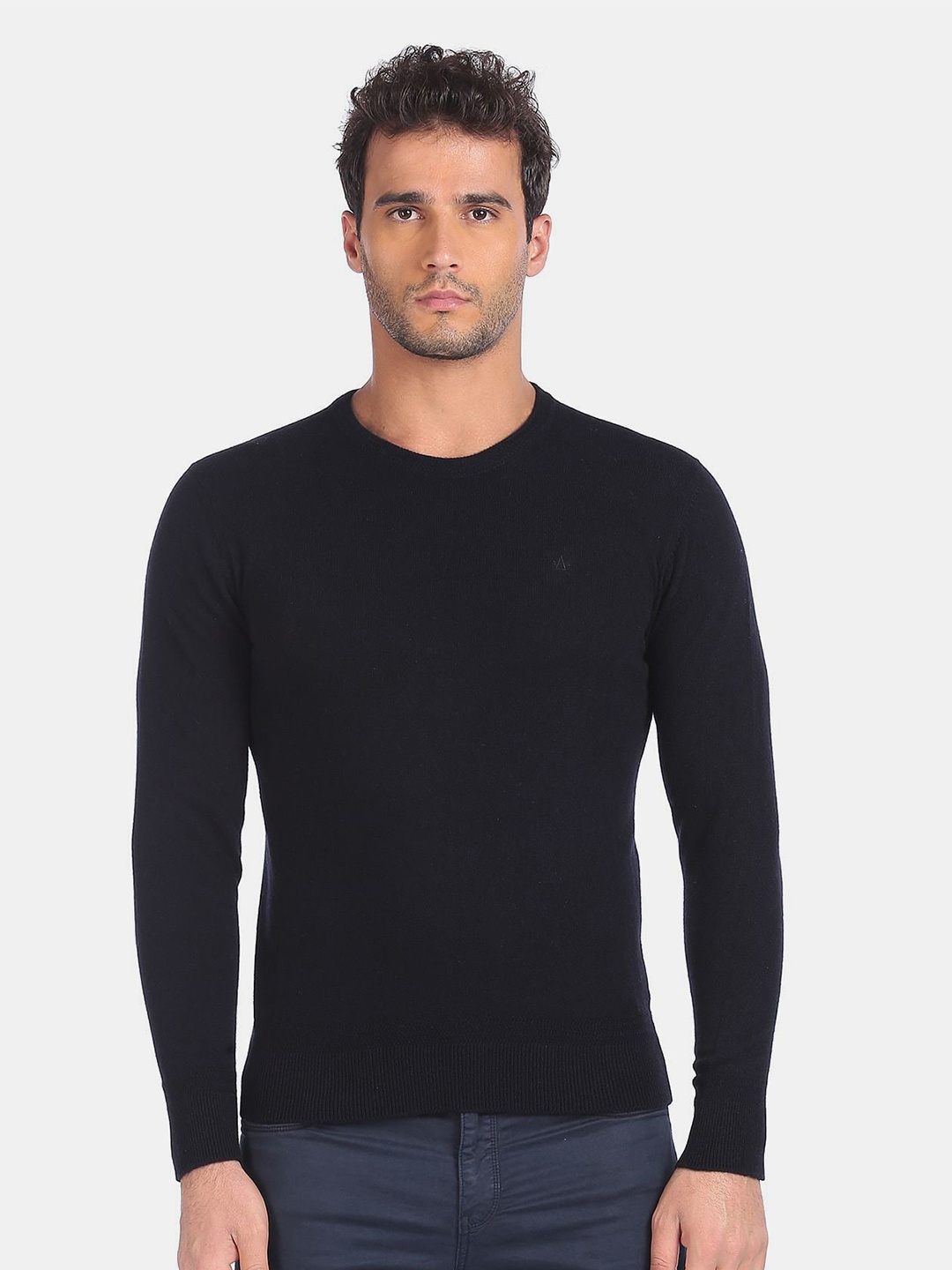 

Arrow Sport Men Navy Blue Pullover