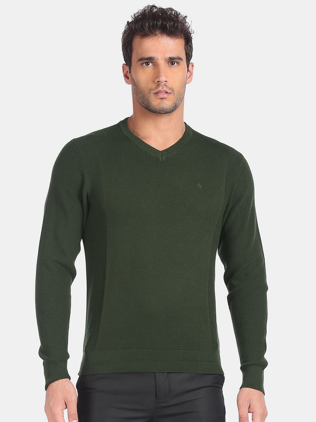 

Arrow Sport Men Green Pullover