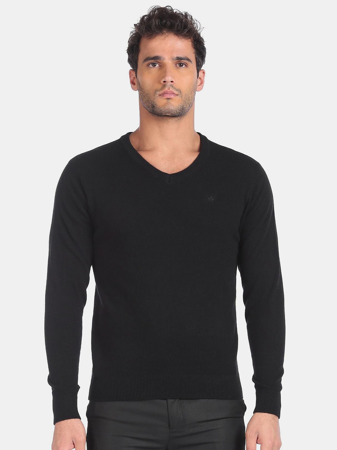 

Arrow Sport Men Black Pullover