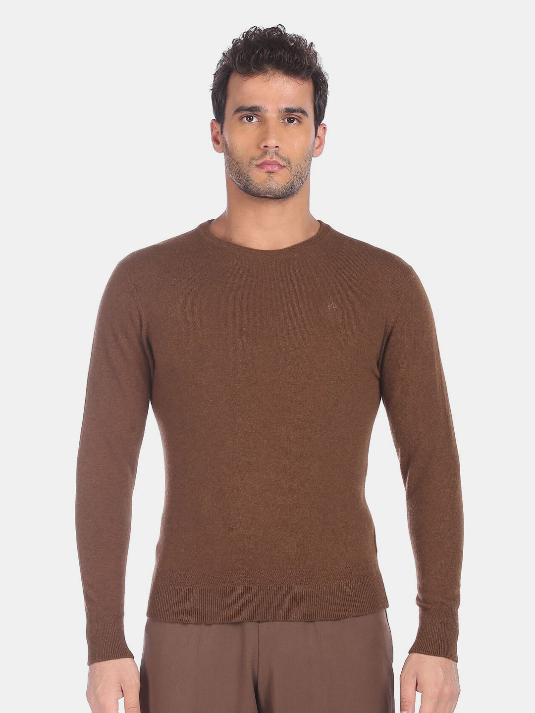 

Arrow Sport Men Brown Pullover