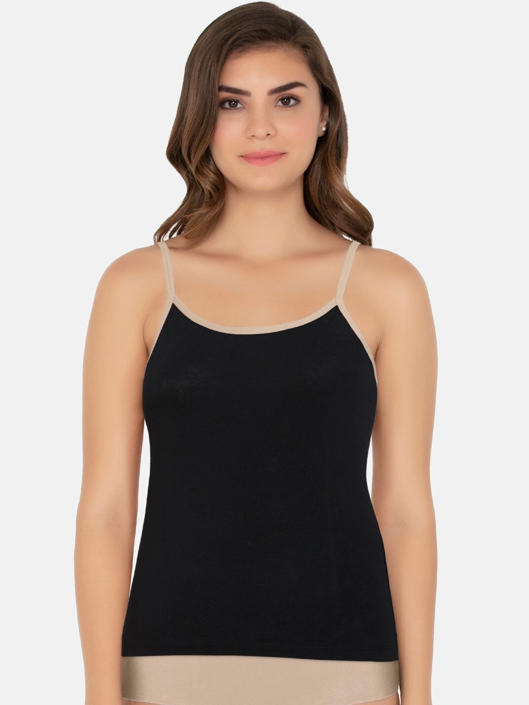 

Amante Women Black Solid Pure Cotton Camisoles