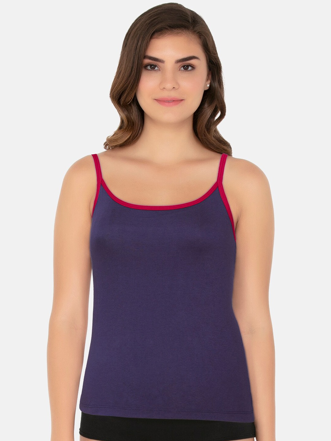 

Amante Women Blue Solid Pure Cotton Camisoles