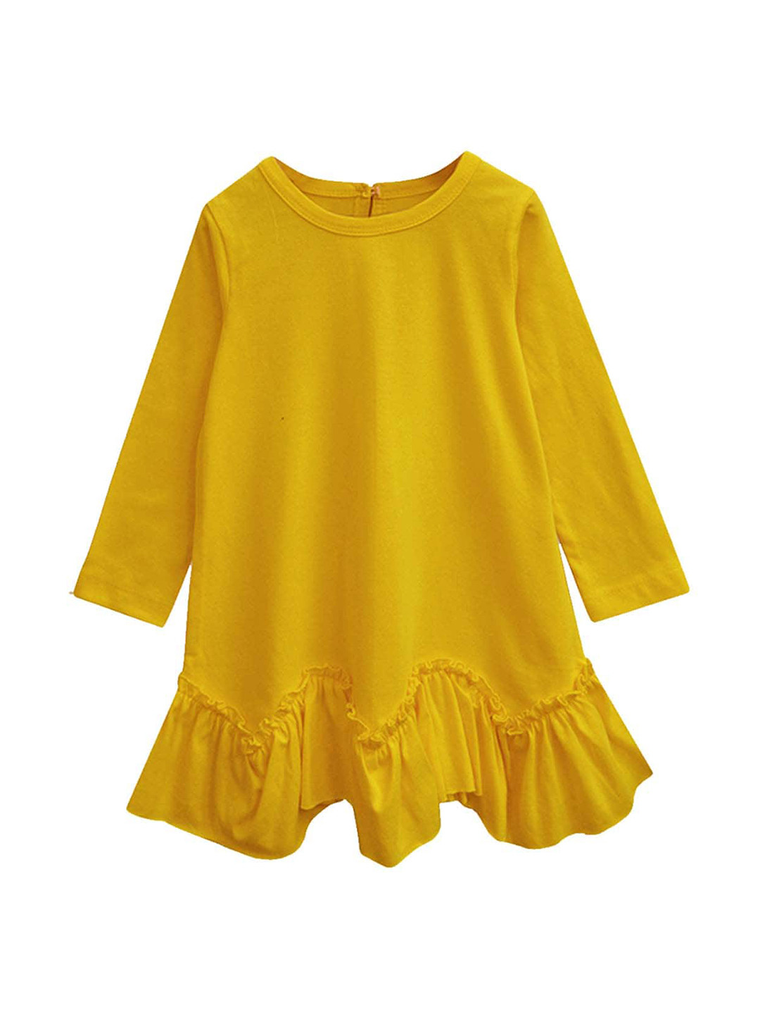 

A T U N Mustard Yellow A-Line Dress