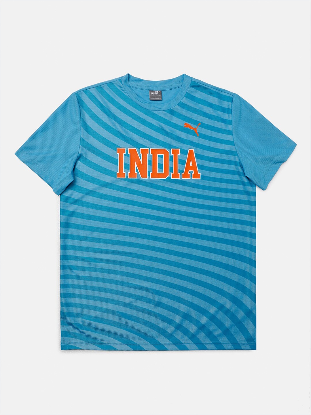 

Puma Boys Typography Printed Regular Fit Cricket T-shirt, Blue