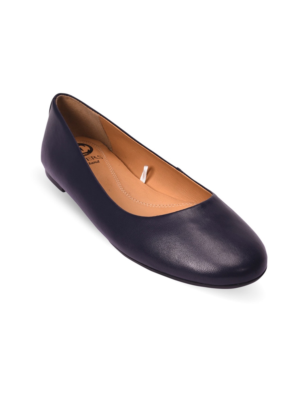 

Pavers England Women Navy Blue Leather Formal Ballerinas