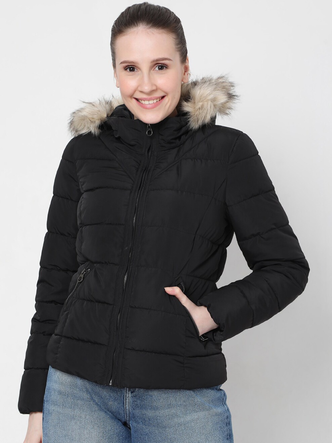 

Vero Moda Women Black Parka Jacket