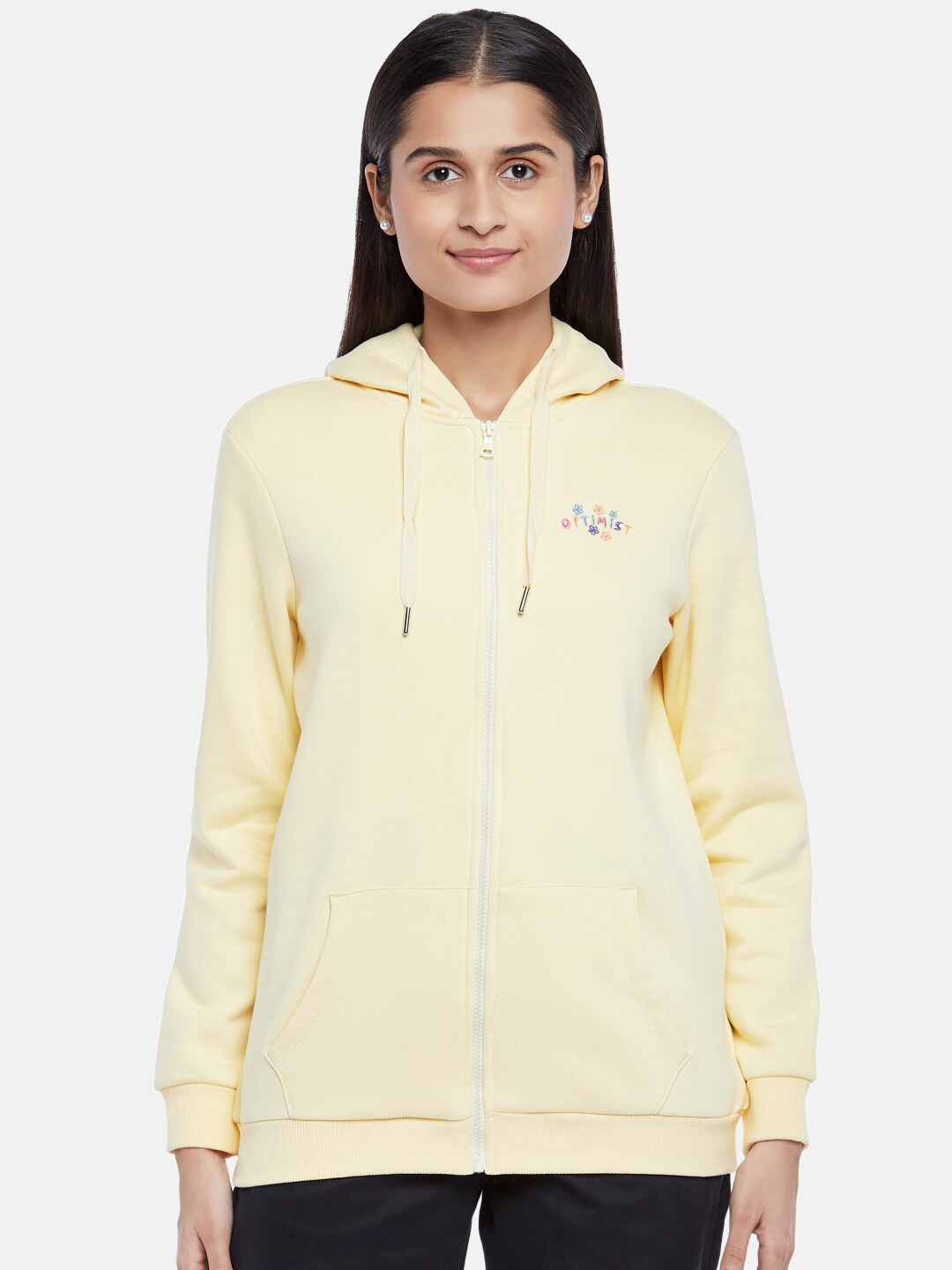 

Honey by Pantaloons Women Yellow Sweatshirt