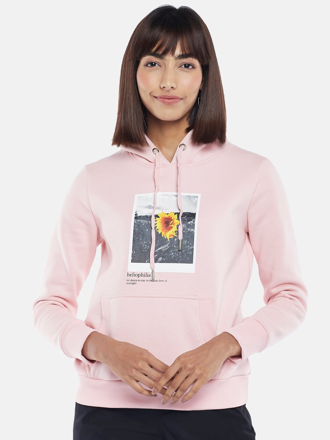 

Honey by Pantaloons Women Pink Printed Sweatshirt
