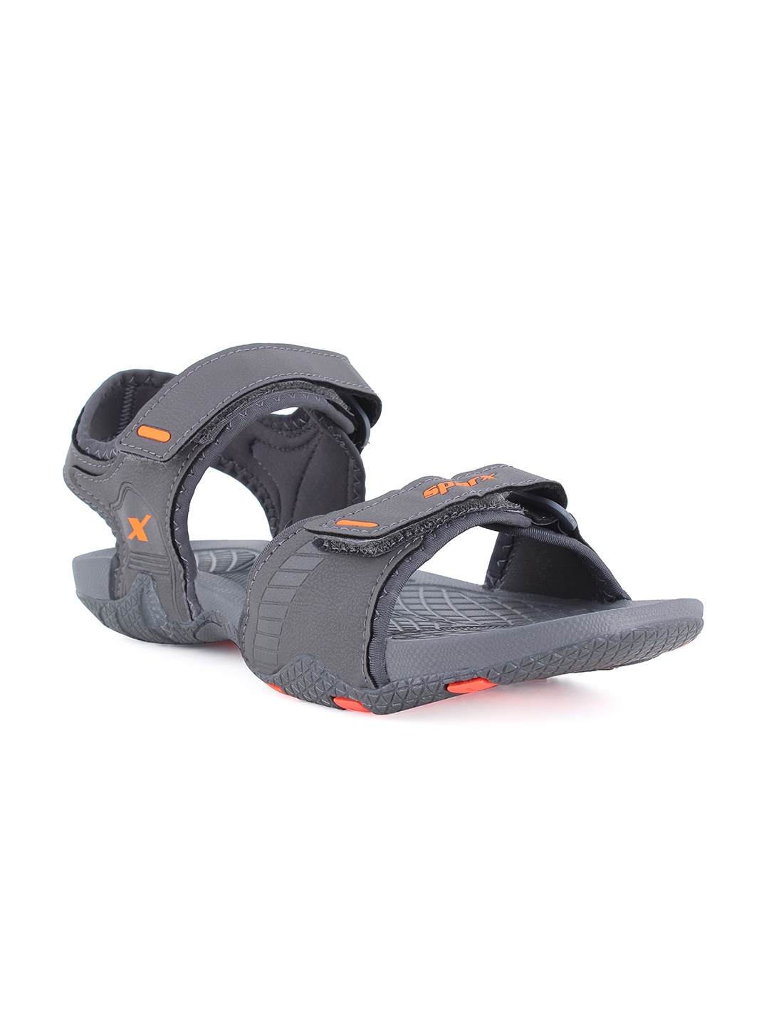 

Sparx Men Grey & Orange Sports Sandals