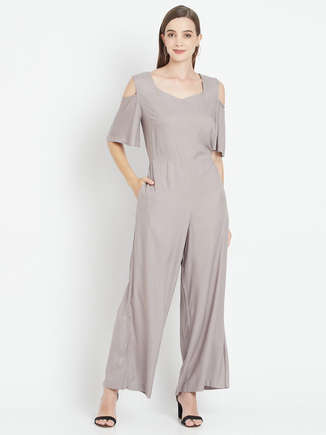 

Purple State Grey Basic Jumpsuit