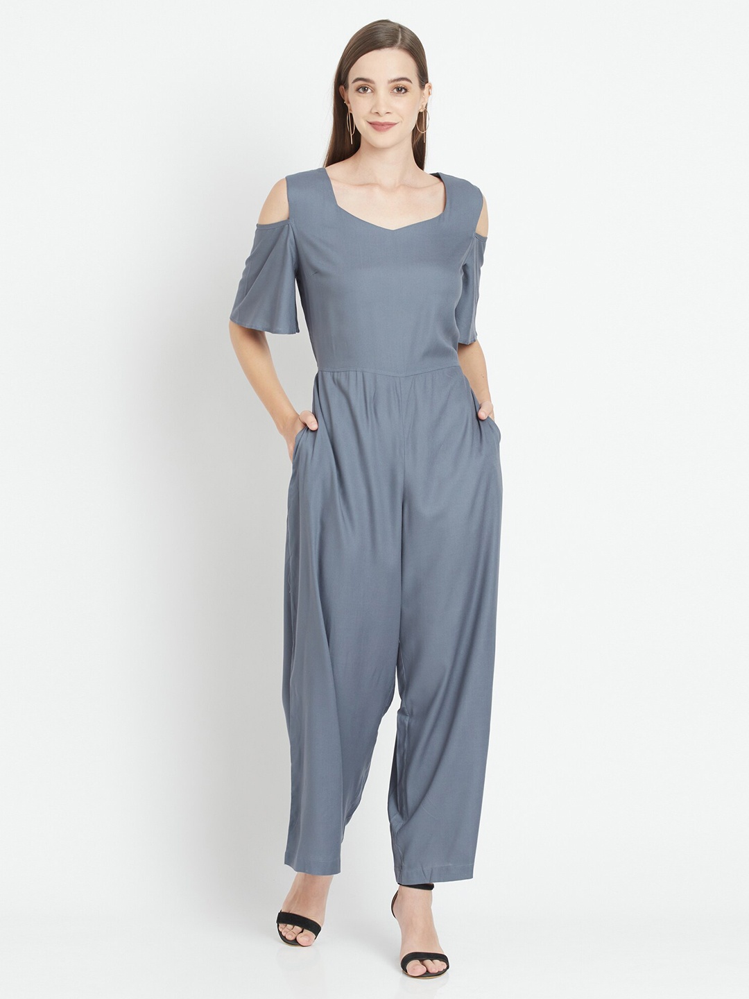 

Purple State Grey Basic Jumpsuit