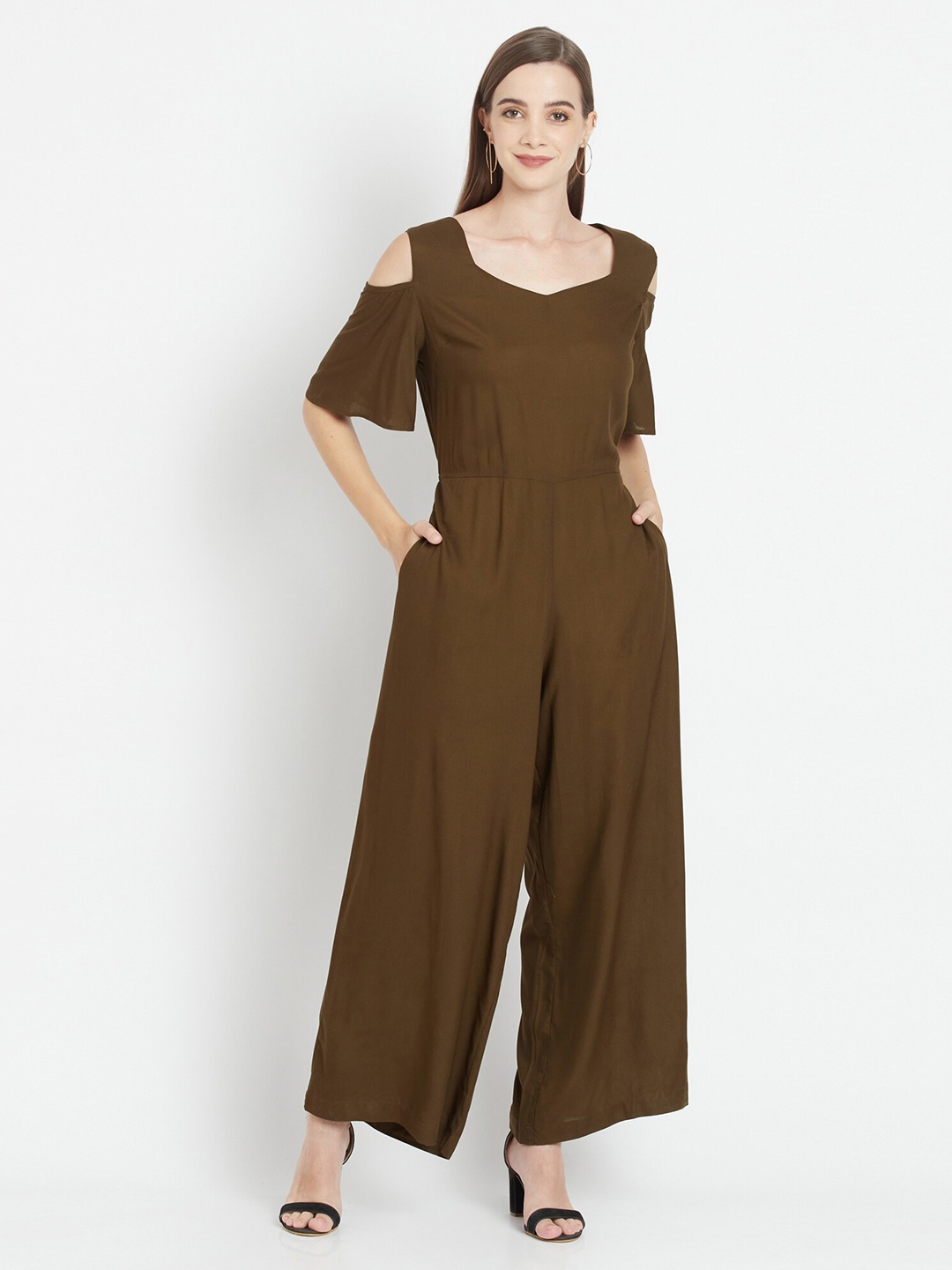 

Purple State Olive Green Basic Jumpsuit