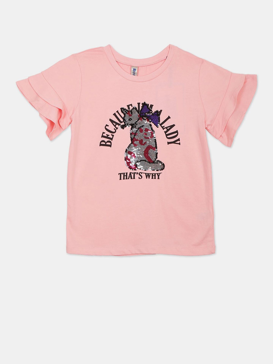 

Cherokee Girls Pink Printed T-shirt