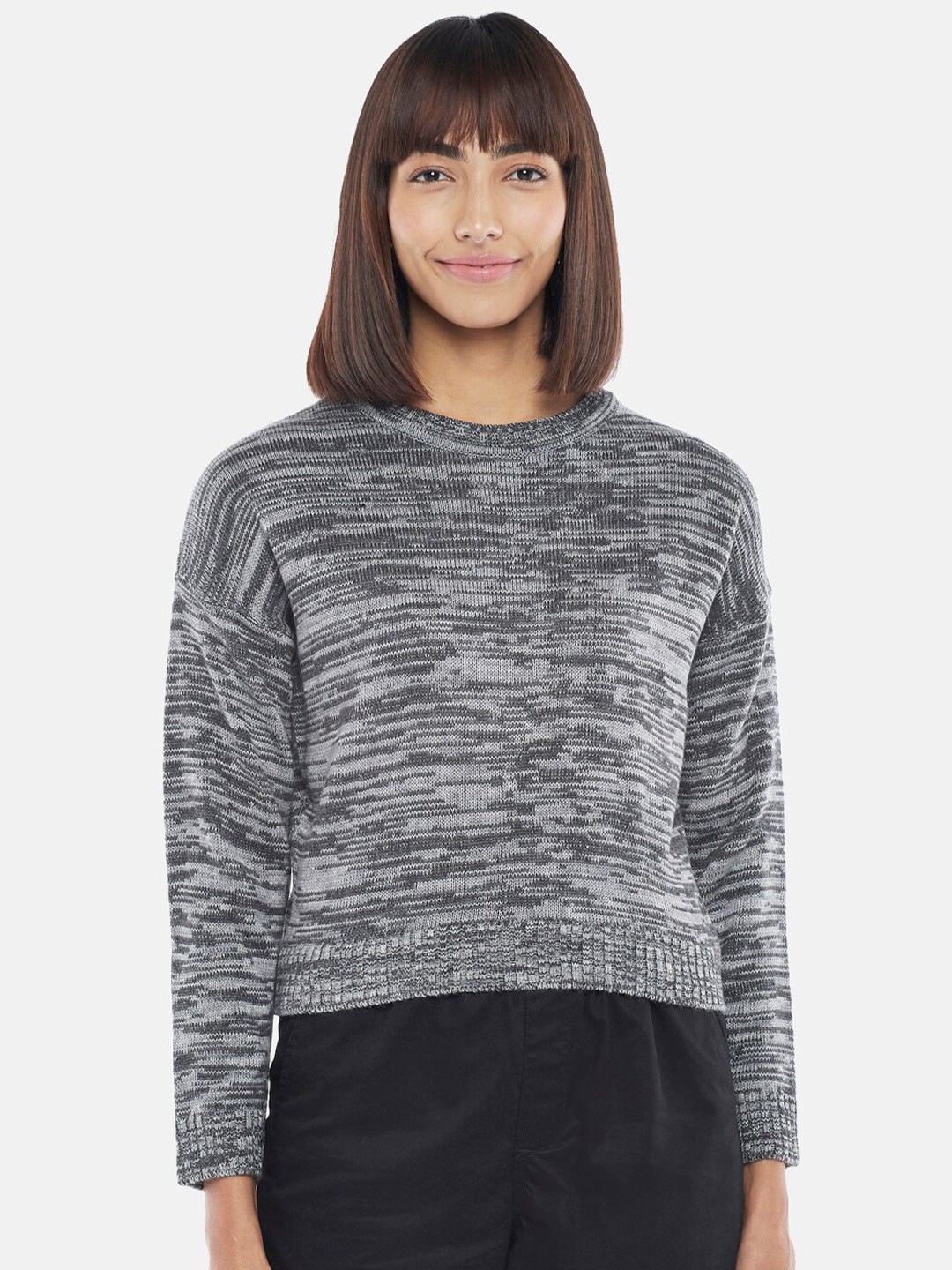 

Honey by Pantaloons Women Grey Printed Pullover