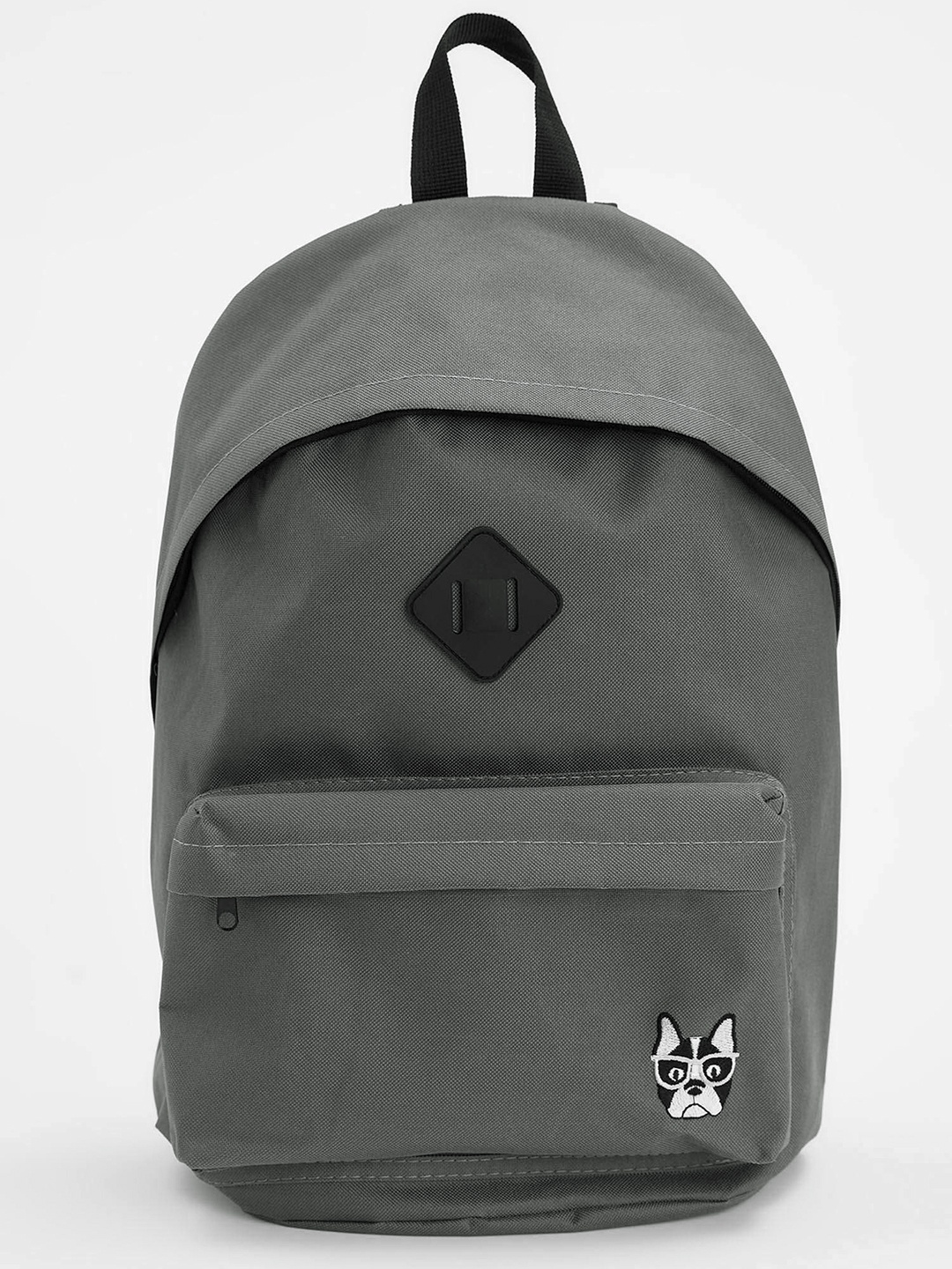 

DeFacto Men Grey Solid Applique Detail Backpack