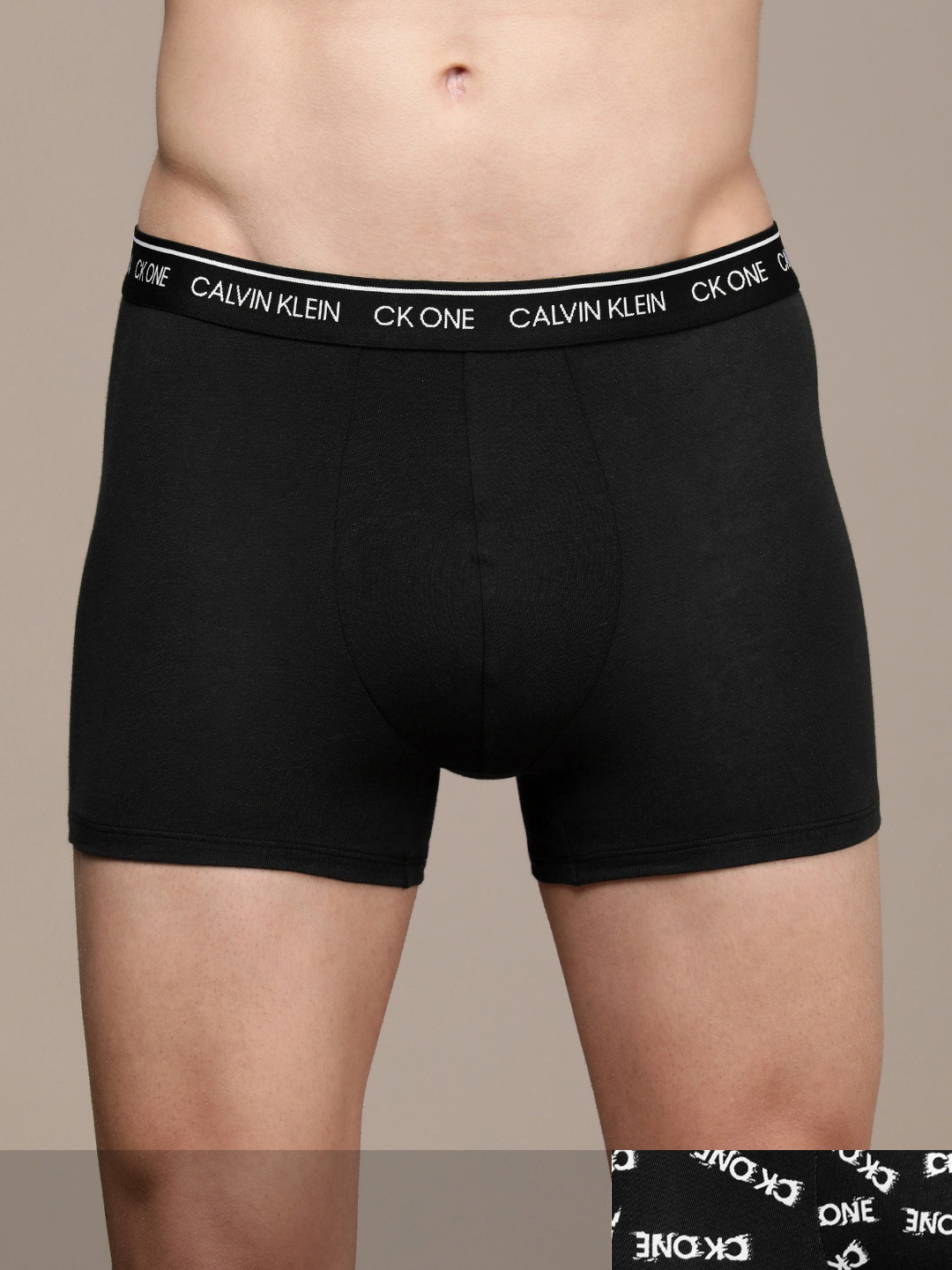 

Calvin Klein Underwear Men Pack Of 2 Black Low-Rise Trunks