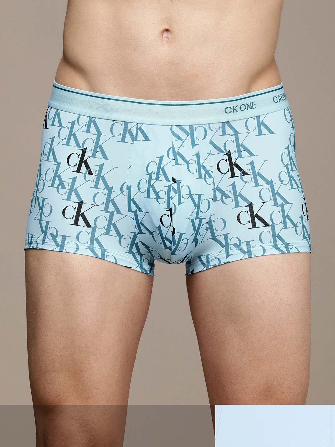 

Calvin Klein Underwear Men Pack Of 2 Light Blue Low-Rise Trunks NB238721W