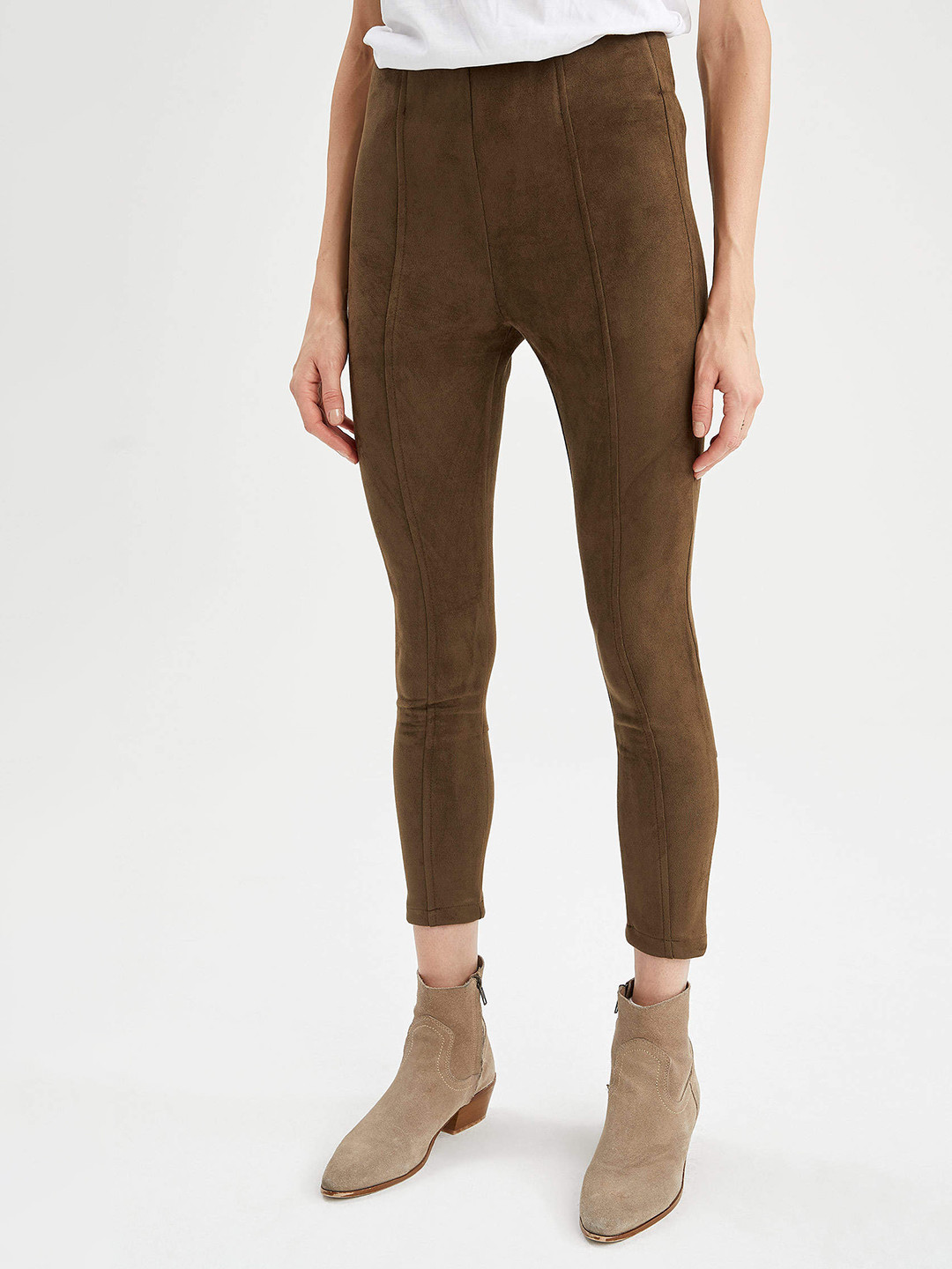 

DeFacto Women Coffee Brown Trousers
