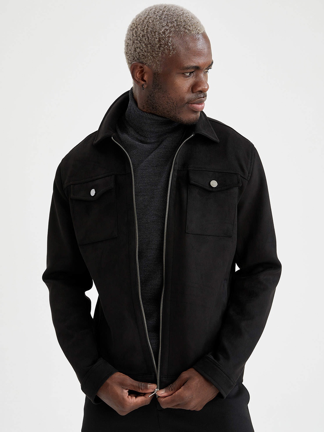 

DeFacto Men Black Tailored Jacket