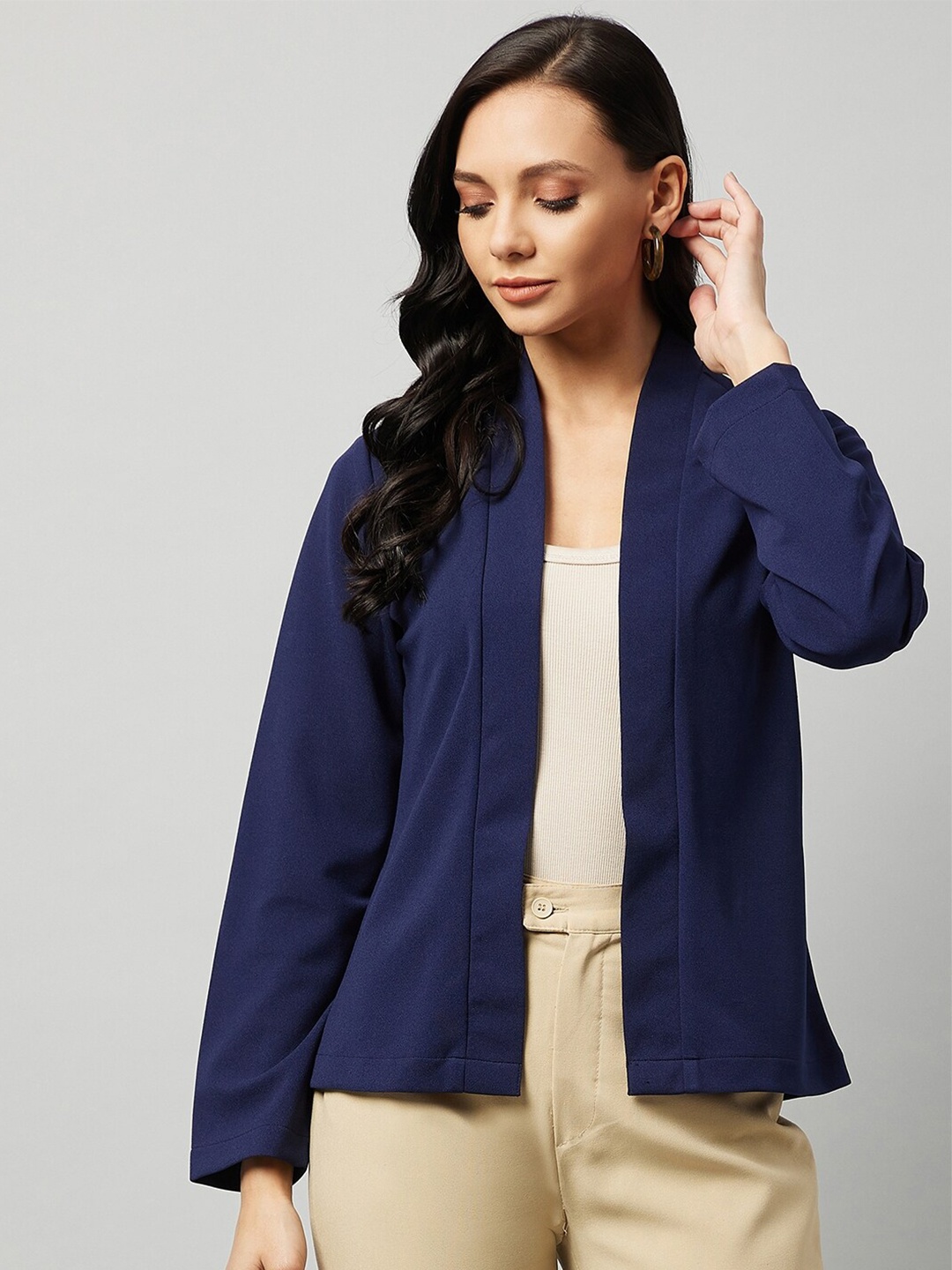 

Carlton London Women Navy Blue Shrug