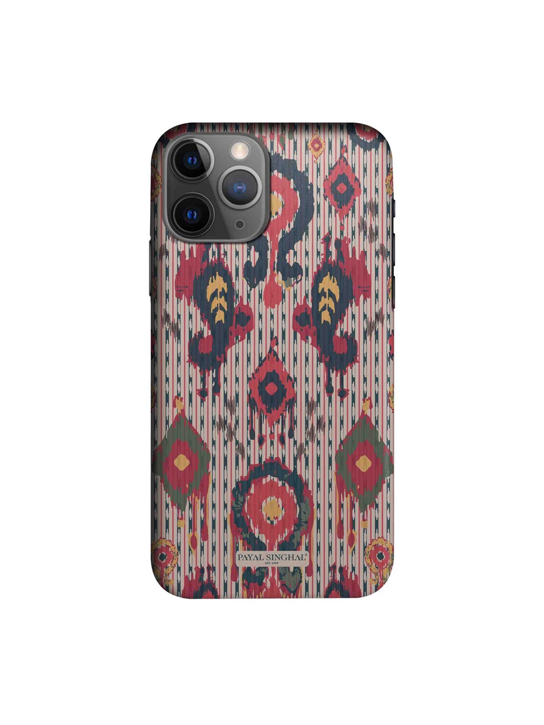 

macmerise Multi-coloured Ikat Tribe Big iPhone 11 Pro Max Back Case, Red