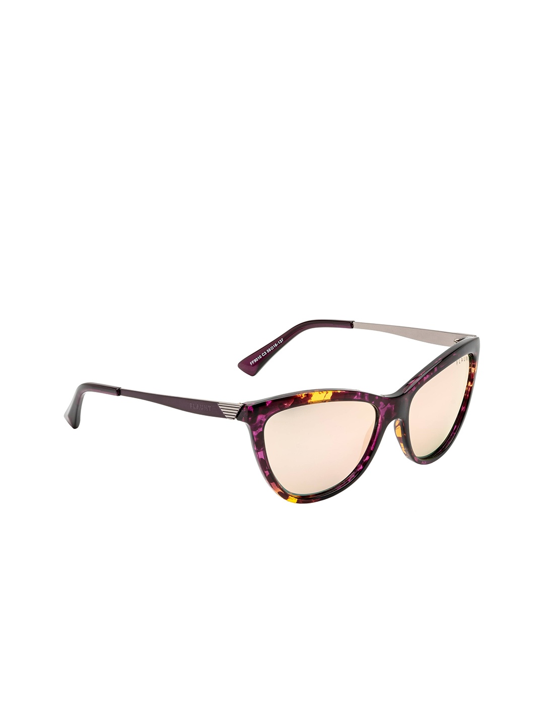 

FEMINA FLAUNT Women Pink Lens & Purple Cateye Sunglasses with Polarised Lens FF 9010