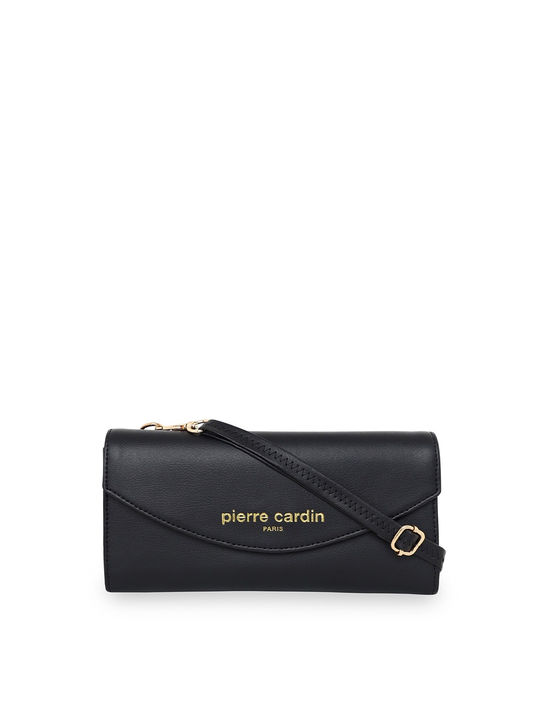 

pierre cardin Black Envelope Clutch