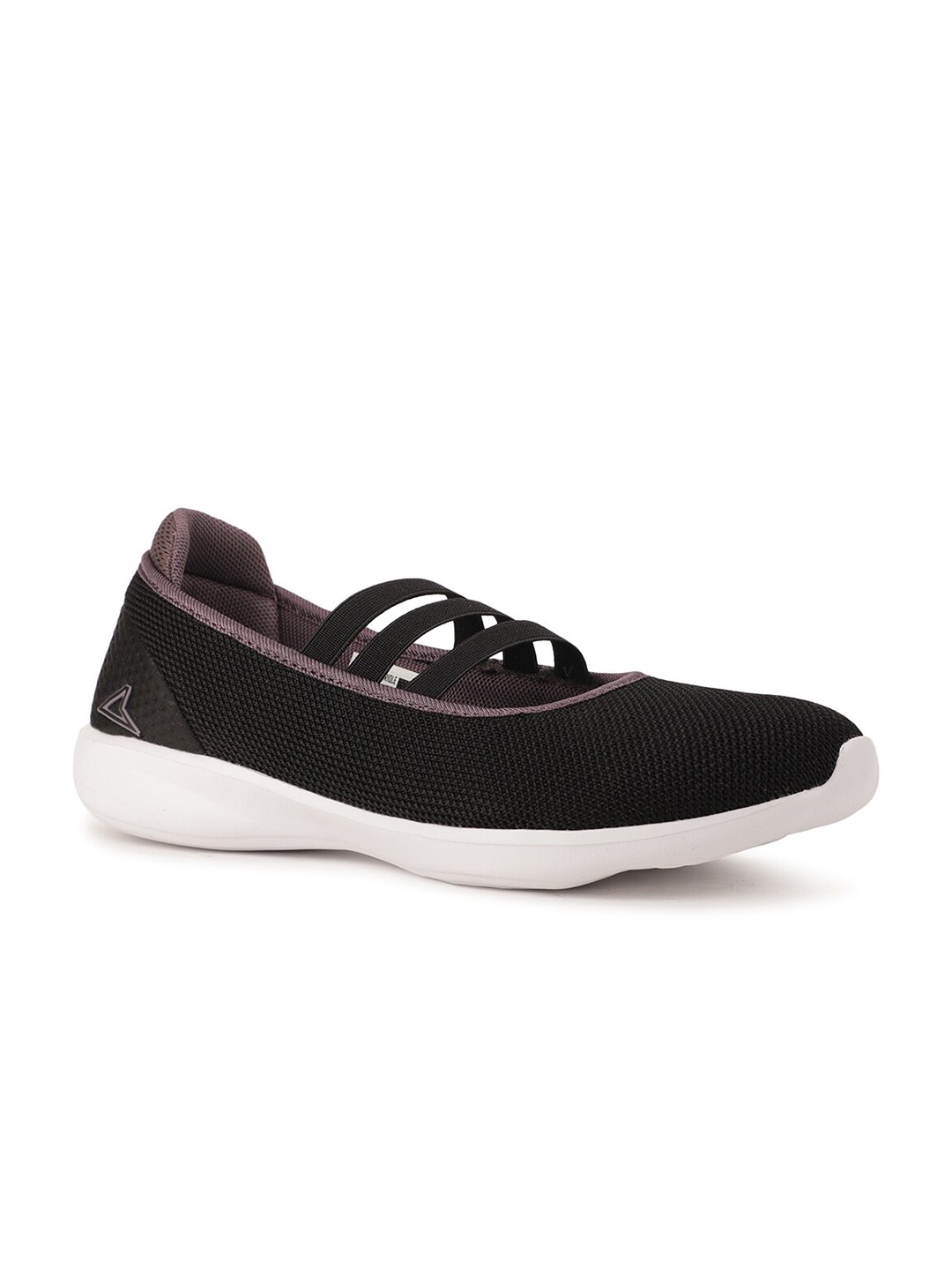 

Power Women Black Textile Walking Non-Marking Shoes
