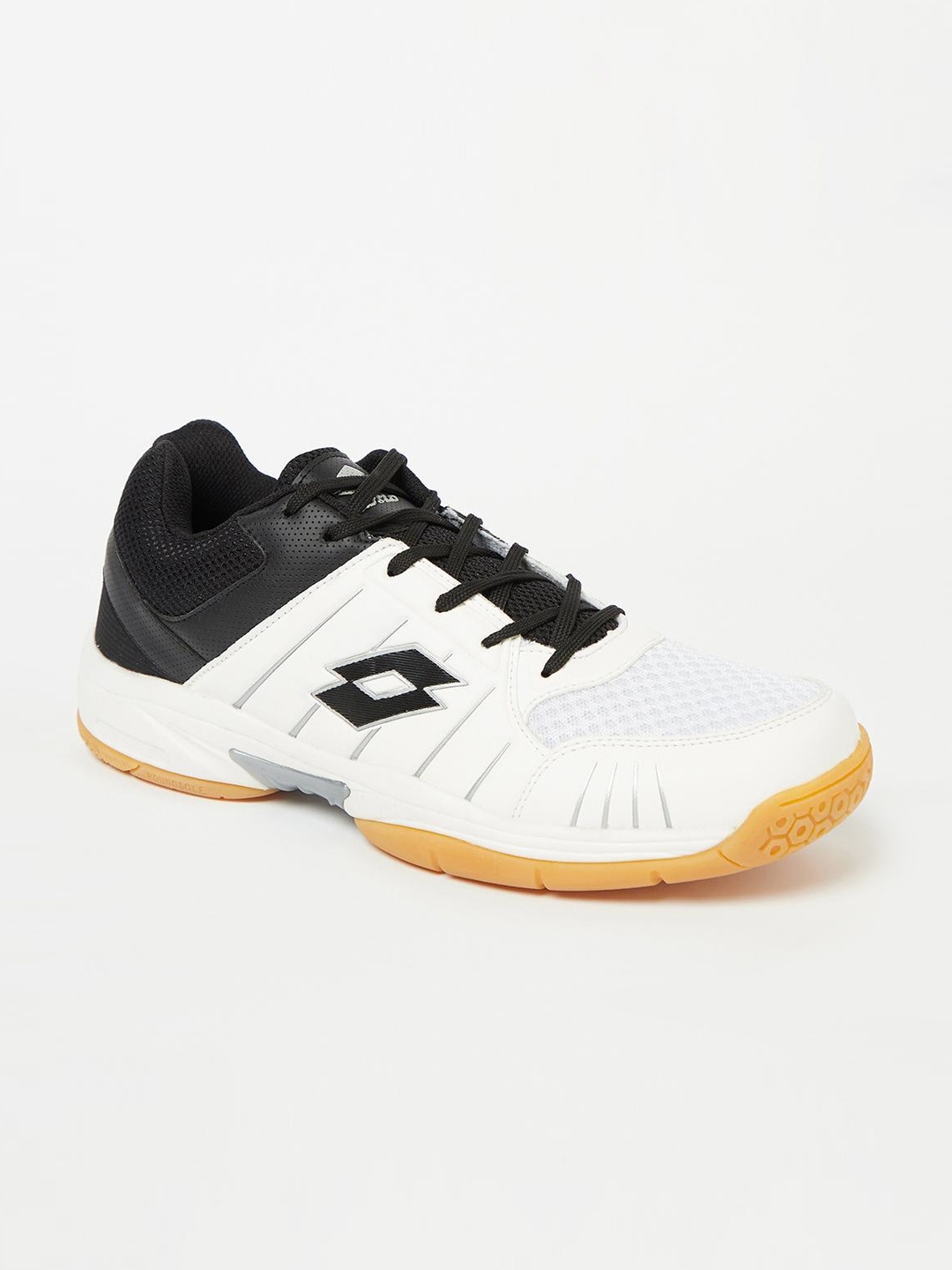 

Lotto Men White Badminton Superrapida Non-Marking Shoes
