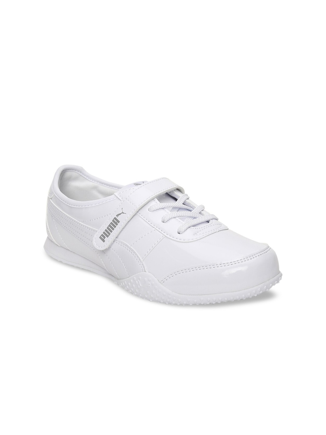 

Puma Women White Bella V Patent Sneakers
