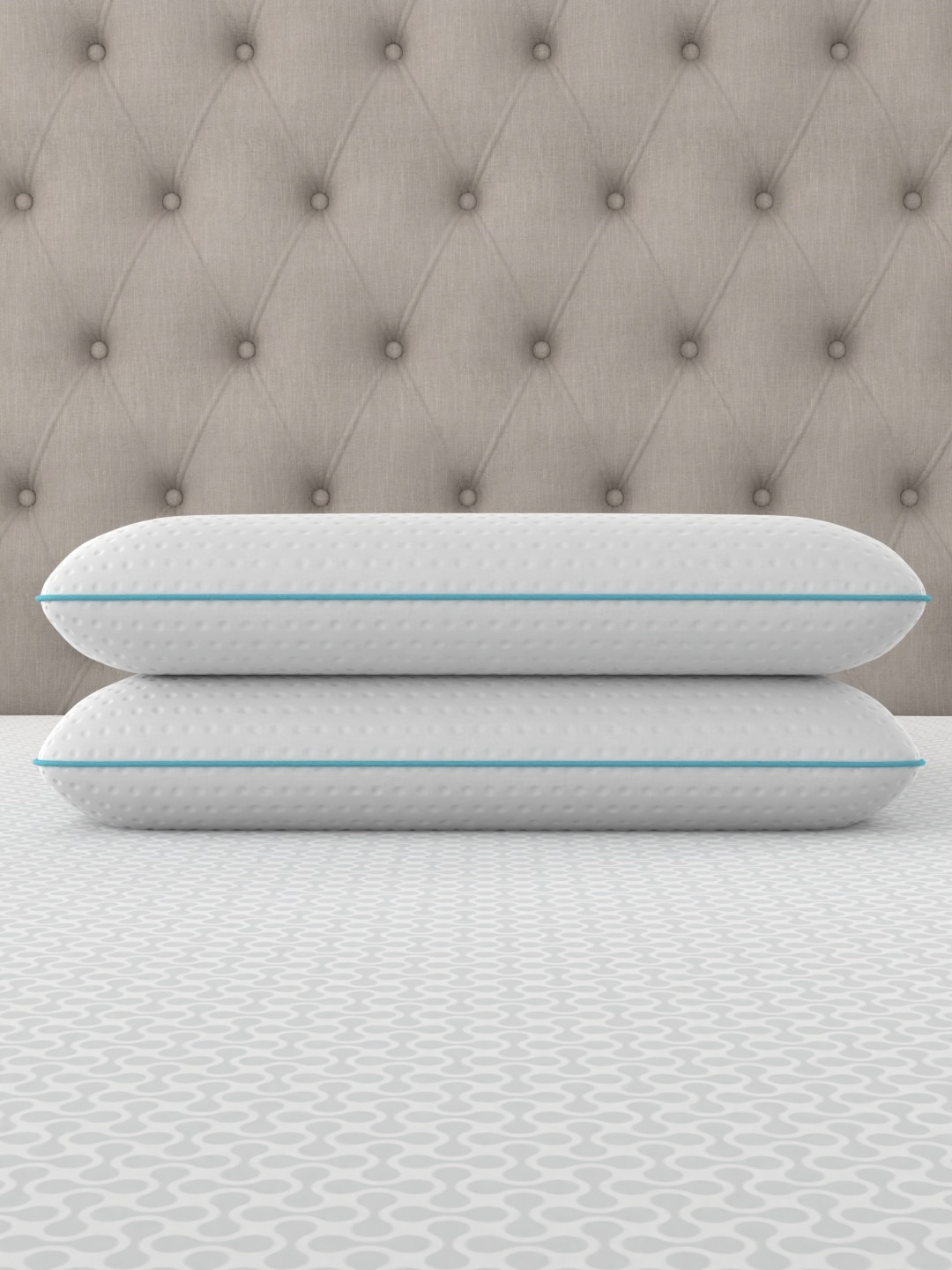 

Livpure Smart Set Of 2 White Solid Breeze Cool-Gel Infused Memory Foam Pillows