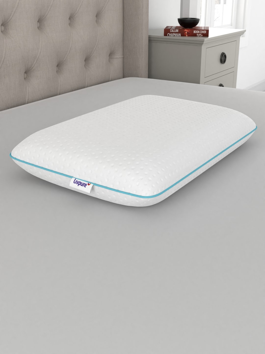 

Livpure Smart White Solid Breeze Cool-Gel Infused Memory Foam Pillow