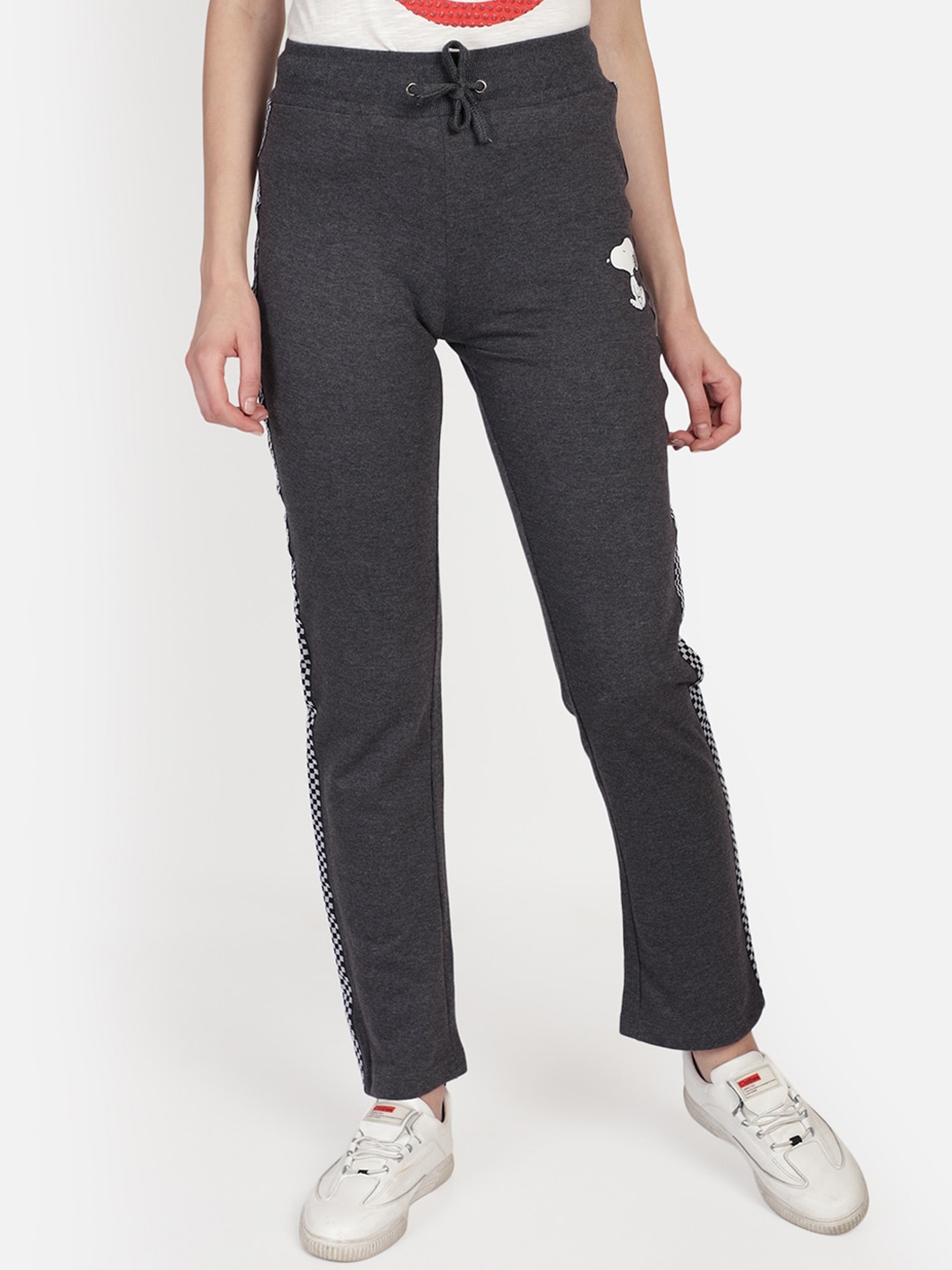 

Free Authority Peanuts Printed Jogger For Women, Grey