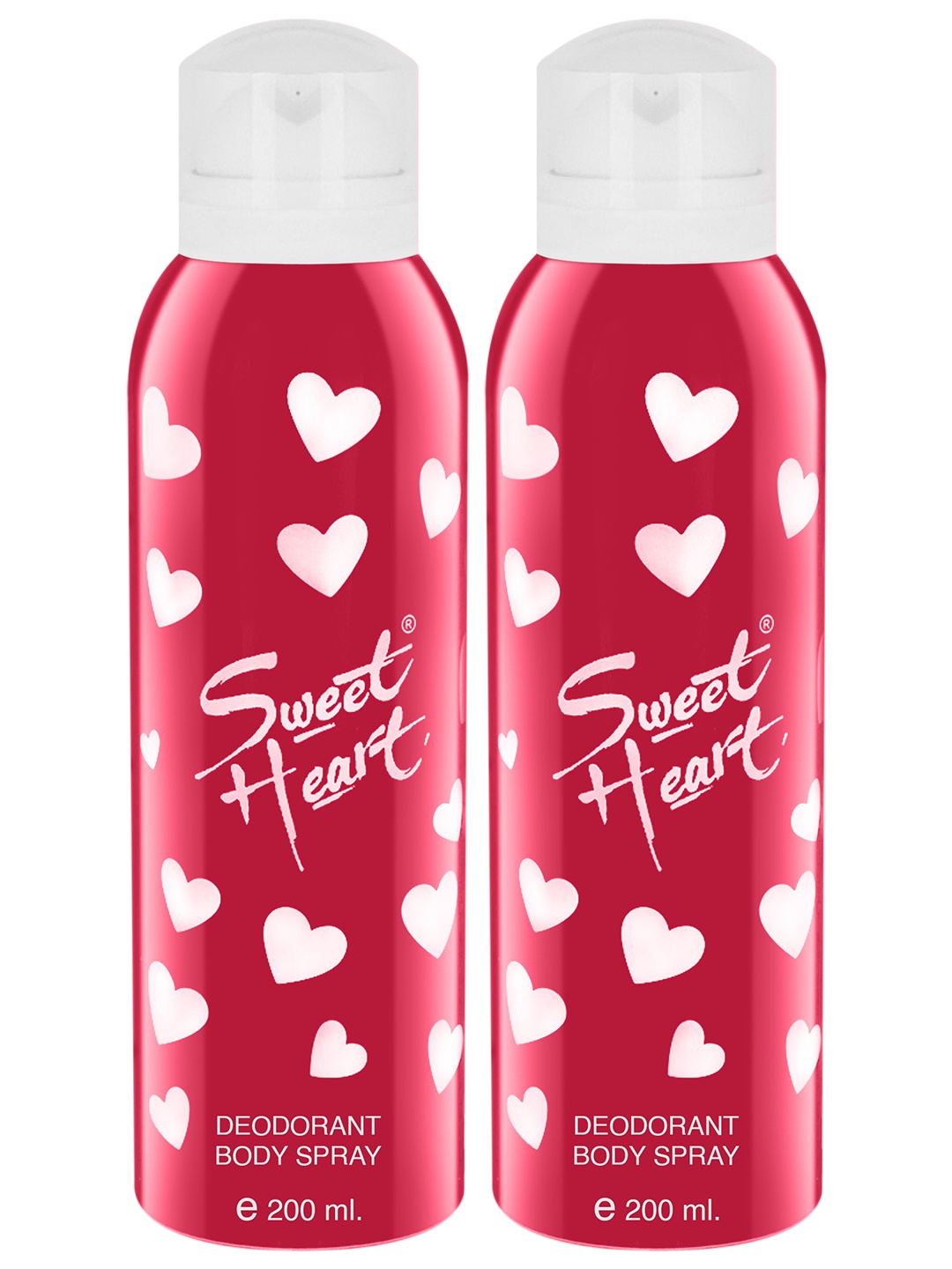 

Sweetheart Pack of 2 Perfumed Body Spray 200 ml, Pink