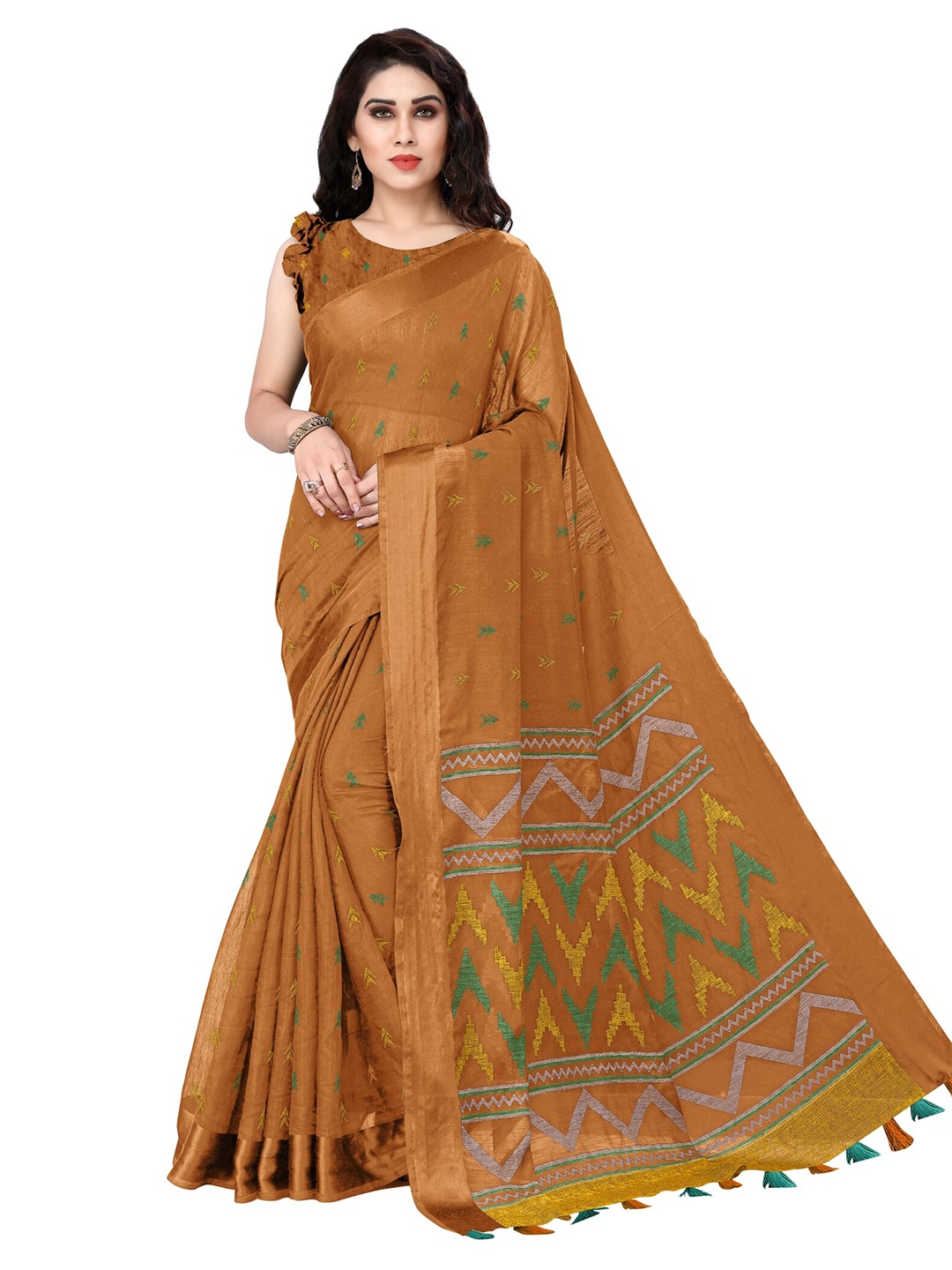 

KALINI Printed Mustard Saree