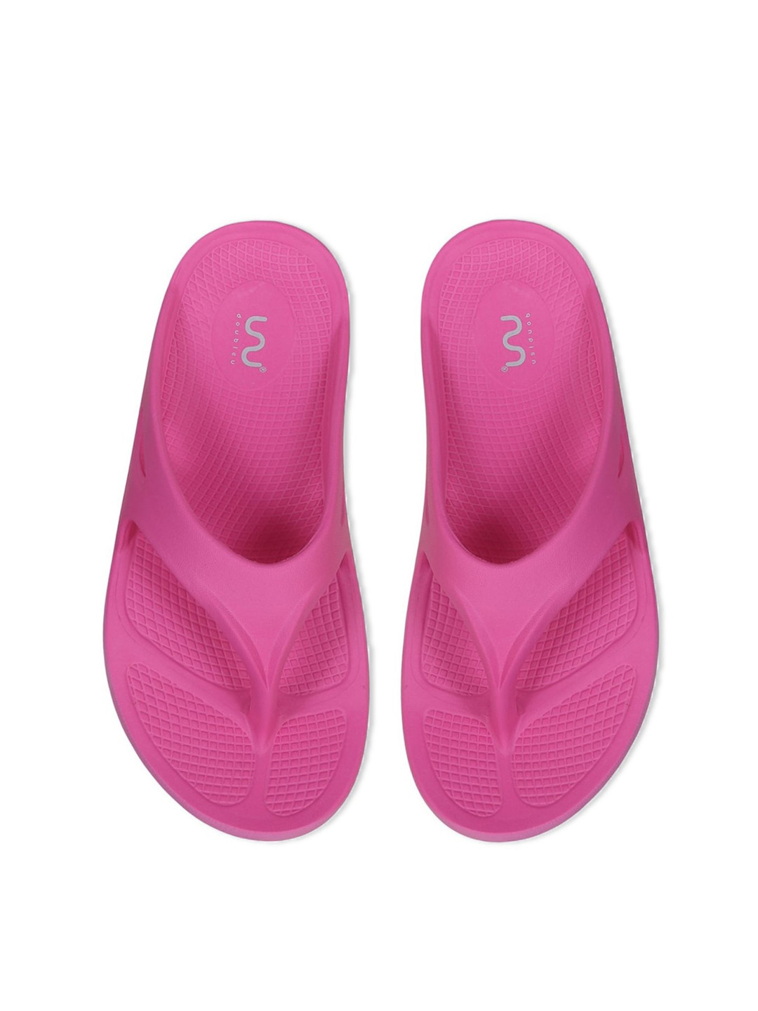 

Doubleu Women Pink Rubber Thong Flip-Flops